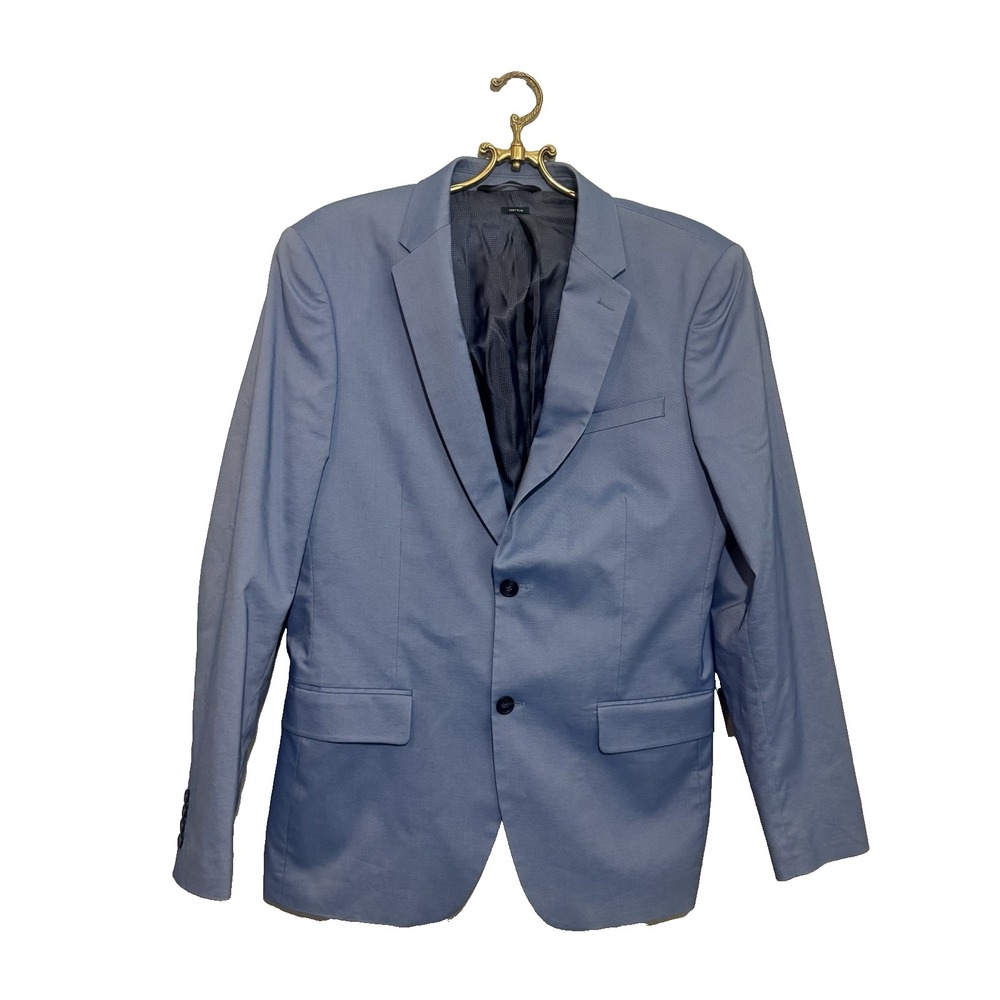 Perry Ellis Men Blue Very Slim Stretch Sport Coat Blazer Jacket Size 42R nwot
